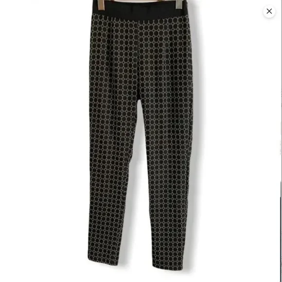 CRISTINA GAVIOLI Polymide Blend Pull On Elasticized Waist Leggings MADE IN ITALY - Picture 1 of 8